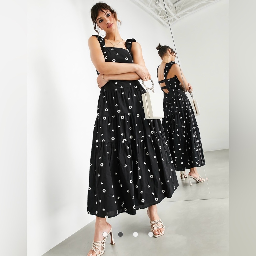 ASOS Floral Embroidered Dress